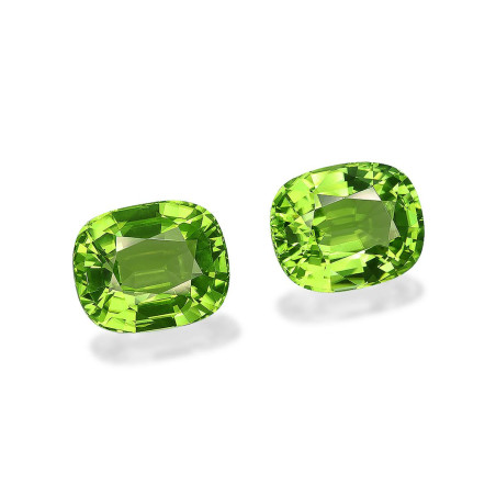 CUSHION-cut Peridot Lime Green 15.26 carats