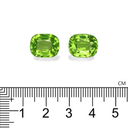 CUSHION-cut Peridot Lime Green 15.26 carats