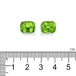 CUSHION-cut Peridot Pistachio Green 12.09 carats