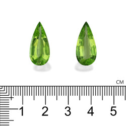 Péridot taille Poire Lime Green 11.57 carats