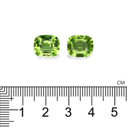 CUSHION-cut Peridot Lime Green 9.00 carats