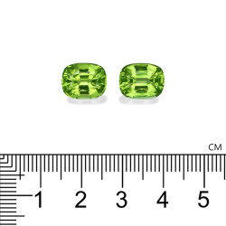 CUSHION-cut Peridot Pistachio Green 8.99 carats