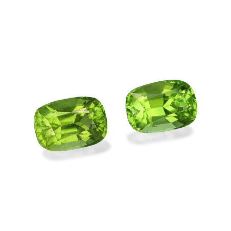 Peridot lengte KISSEN Limettengrün 8.45 karaten