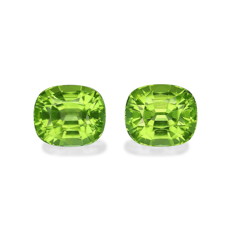 Peridot lengte KISSEN Limettengrün 8.93 karaten