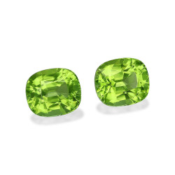 CUSHION-cut Peridot Lime Green 8.93 carats