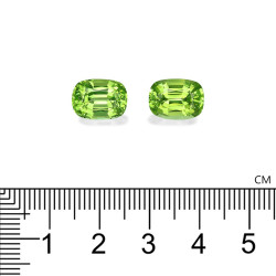 CUSHION-cut Peridot Pistachio Green 8.19 carats
