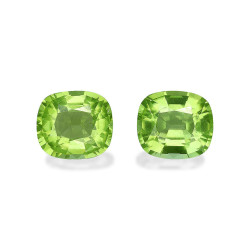 Peridot lengte KISSEN Limettengr&uuml;n 6.24 karaten