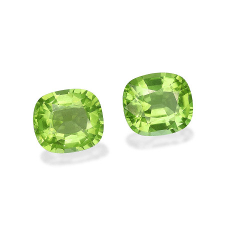 Peridot lengte KISSEN Limettengr&uuml;n 6.24 karaten
