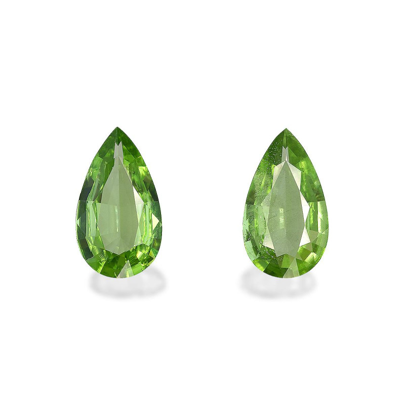 Peridot lengte Birne Limettengr&uuml;n 5.63 karaten