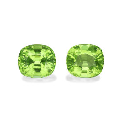 Peridot lengte KISSEN Limettengrün 5.28 karaten