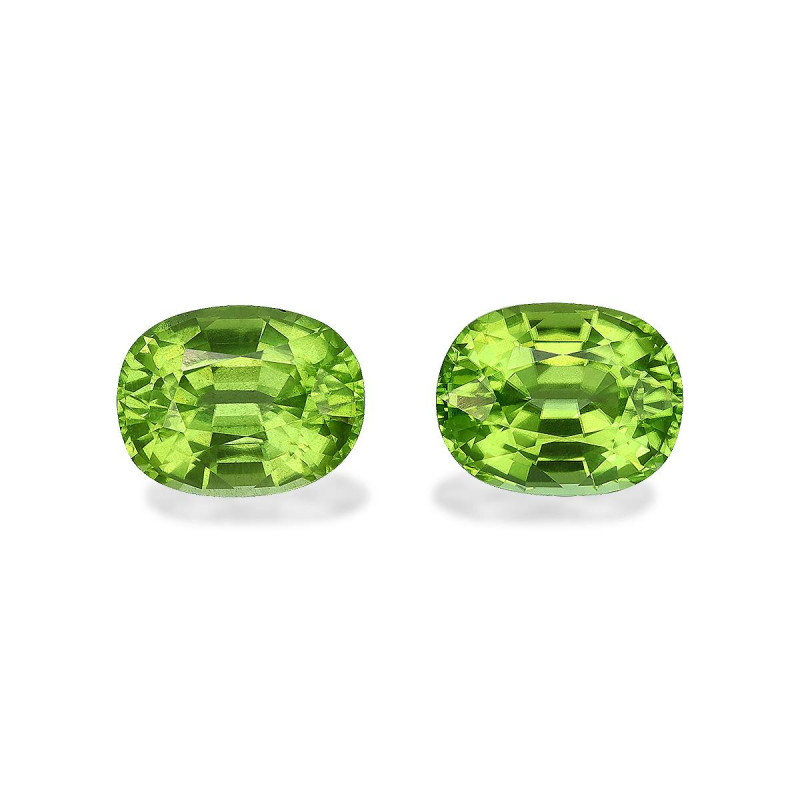 CUSHION-cut Peridot Lime Green 5.53 carats