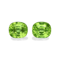 Peridot lengte KISSEN Limettengrün 5.22 karaten