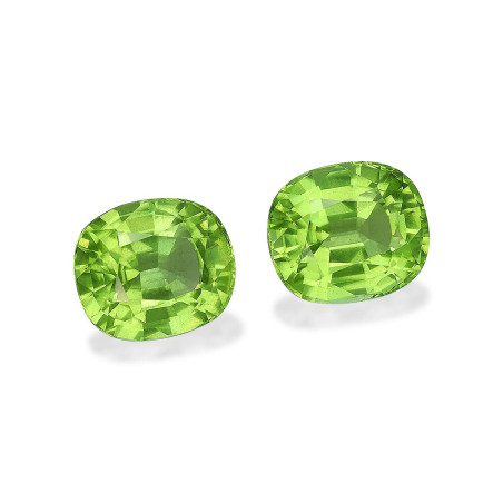 CUSHION-cut Peridot Lime Green 5.22 carats