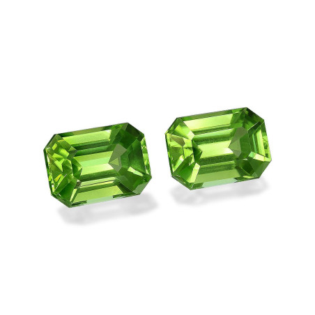 Peridot lengte RECHTECKIG Limettengrün 4.83 karaten