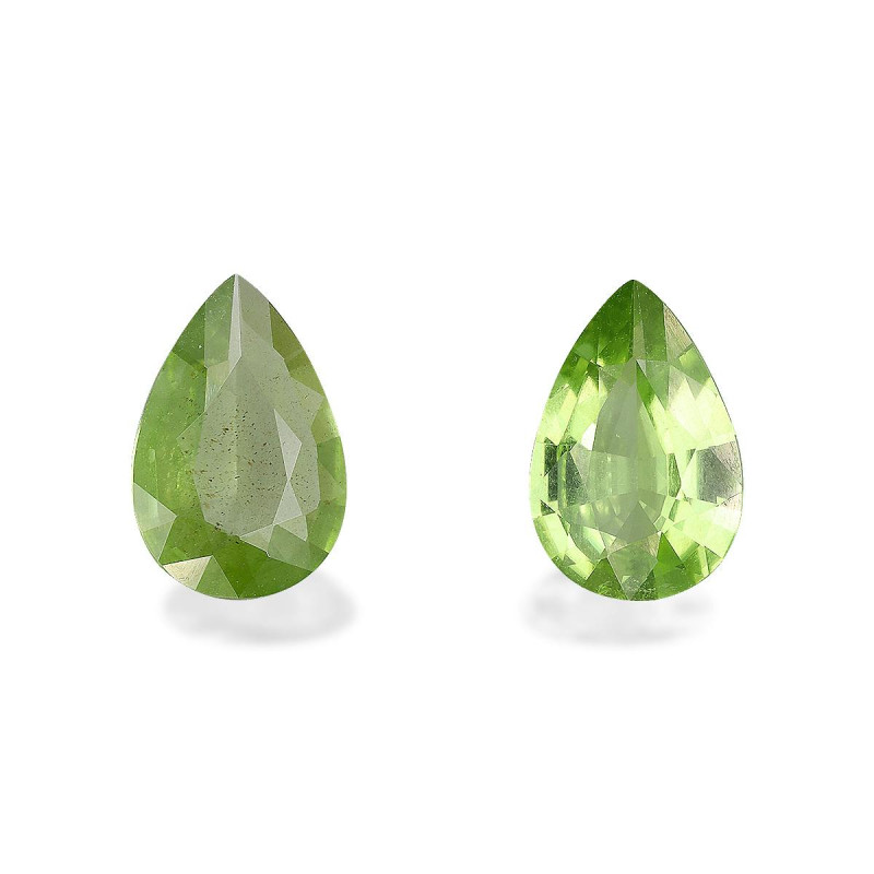 Peridot lengte Birne Limettengrün 4.16 karaten