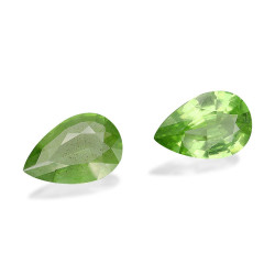 Peridot lengte Birne Limettengrün 4.16 karaten