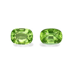 CUSHION-cut Peridot Lime Green 5.35 carats
