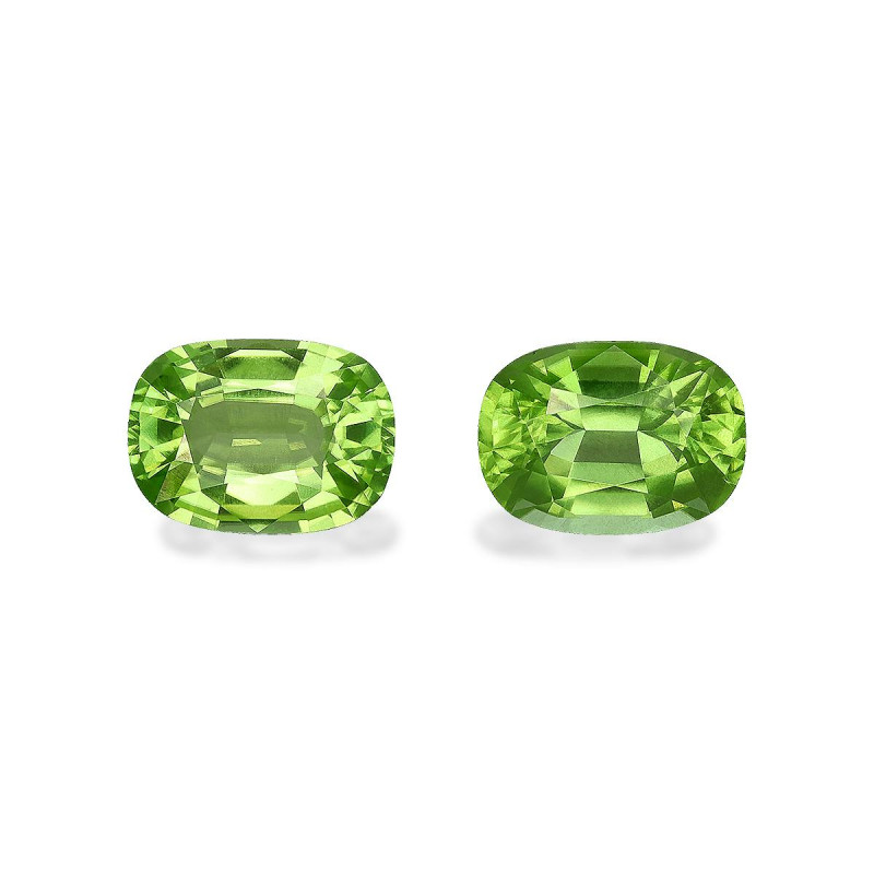 CUSHION-cut Peridot Lime Green 5.35 carats