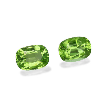 Peridot lengte KISSEN Limettengrün 5.35 karaten