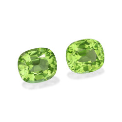 CUSHION-cut Peridot Pale Green 5.14 carats