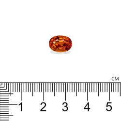 OVAL-cut spessartite Mandarin Orange 4.13 carats