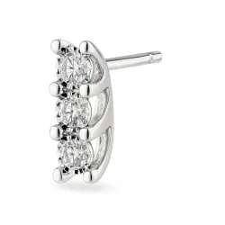 Appoline Diamond Stud Earrings | 18K Gold & Natural Diamonds