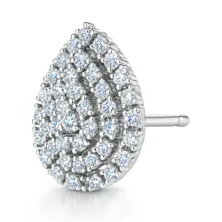 Pendientes de Diamantes Roxane Poire | Oro 18K y Diamantes