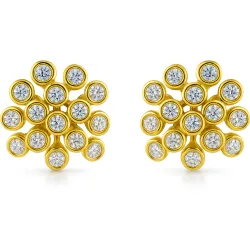 Pendientes de Diamantes Samira | Oro 18K y Diamantes