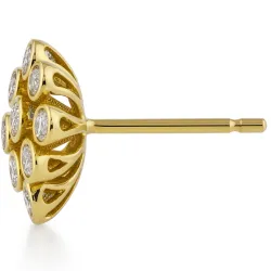 Puces d'Oreilles Diamants Samira | Or 18K et Diamants