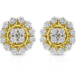 Pendientes de Diamantes Sandra | Oro 18K y Diamantes