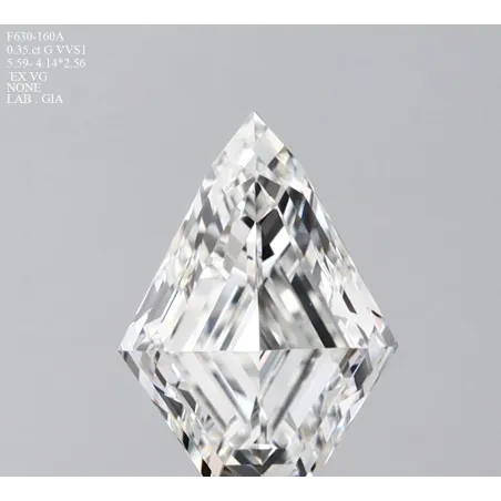 0.35-Carat SHIELD Shape Diamond