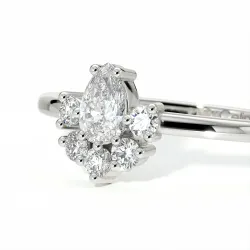 solitaire diamant rivoli platine