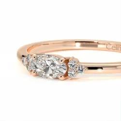 Solitario de Diamante Concorde – Colección París | Celinni