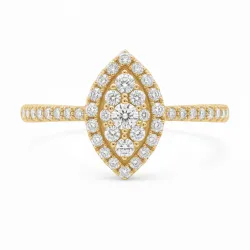 Clara Marquise Engagement Ring - Celinni Rings