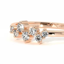 Demi-Alliance Diamants Louvre – Collection Paris | Celinni