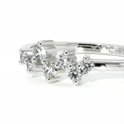 Demi-Alliance Diamants Louvre – Collection Paris | Celinni