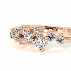 Demi-Alliance Diamants Étoile – Collection Paris | Celinni