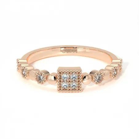 Demi-Alliance Diamants Bastille – Collection Paris