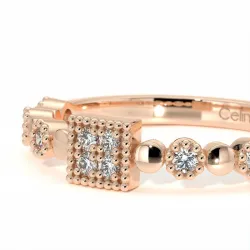 Half-Alliantie Diamanten Bastille - Parijs Collectie | Celinni