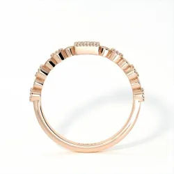 Demi-Alliance Diamants Bastille – Collection Paris | Celinni