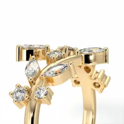 Demi-Alliance Diamants Saint-Germain – Collection Paris | Celinni