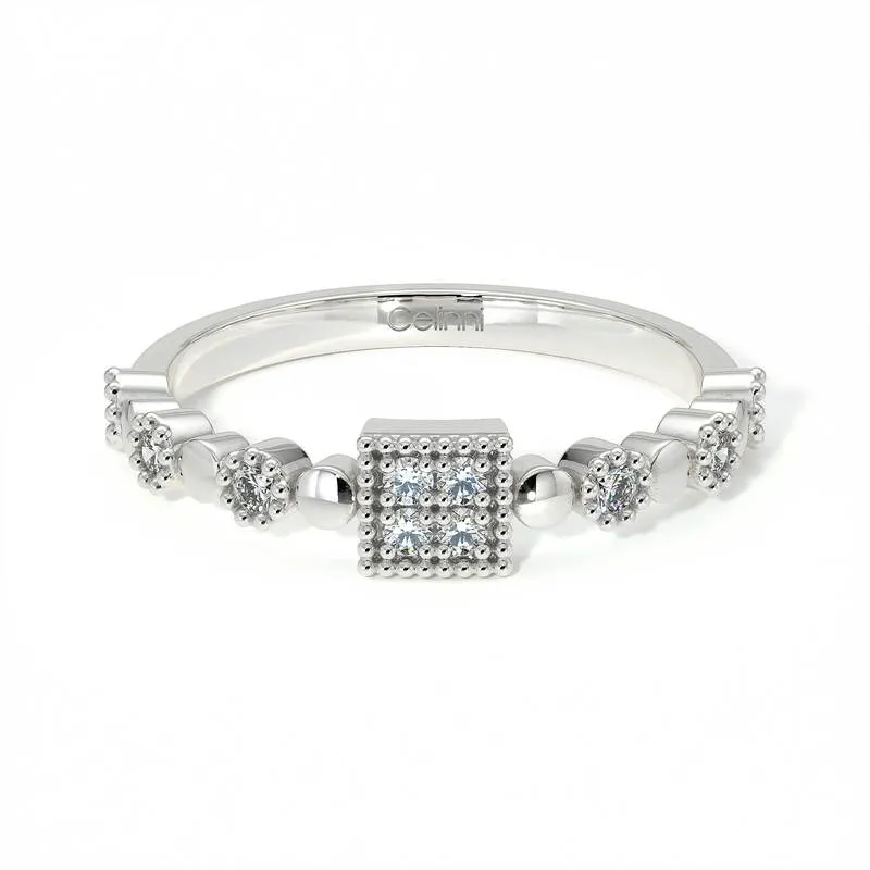 Half-Alliantie Diamanten Bastille - Parijs Collectie | Celinni