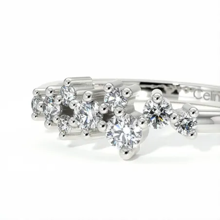 Halve-Alliantie Diamanten Ster - Collectie Parijs