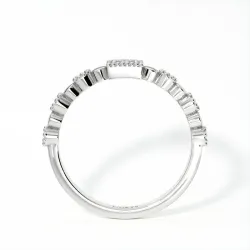 Demi-Alliance Diamants Bastille – Collection Paris | Celinni