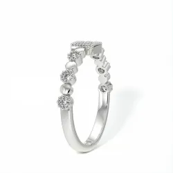 Demi-Alliance Diamants Bastille – Collection Paris | Celinni