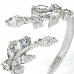 Demi-Alliance Diamants Saint-Germain – Collection Paris | Celinni