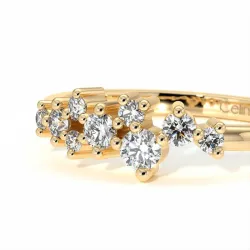 Demi-Alliance Diamants Étoile – Collection Paris | Celinni