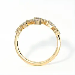 Demi-Alliance Diamants Saint-Germain – Collection Paris | Celinni