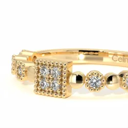 Half-Alliantie Diamanten Bastille - Parijs Collectie | Celinni