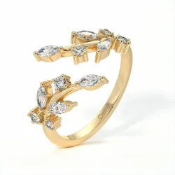 Demi-Alliance Diamants Saint-Germain Or jaune